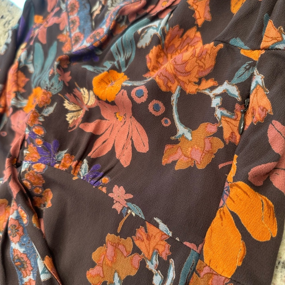 Free People Multicolor Floral Long Sleeve Dress - Picture 8 of 10
